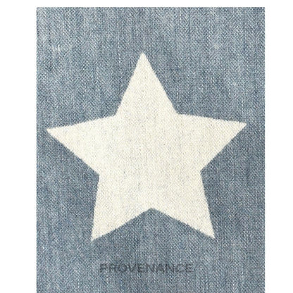 🔴 Saint Laurent Paris SLP Western Denim Shirt - Stars S