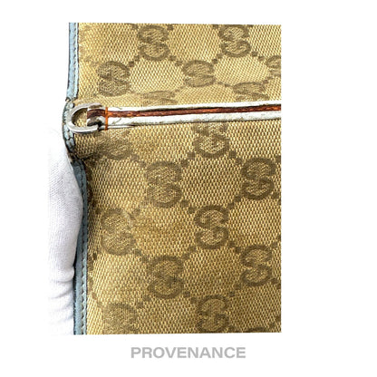 🔴 Gucci Bifold Wallet - GG Canvas Blue