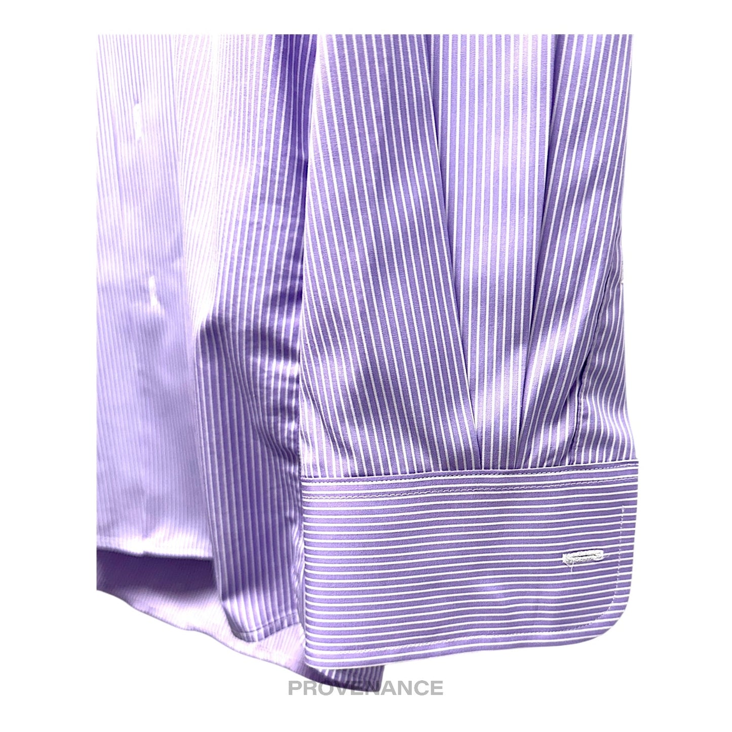 🔴 J. P. Tilford x Harry Rosen Shirt - Purple Striped 15.5