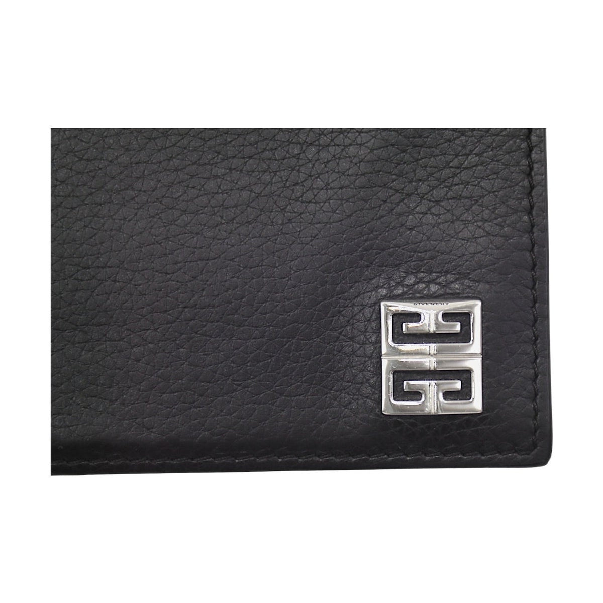 🔴 Givenchy 4G Logo 8CC Bifold Wallet - Black Leather