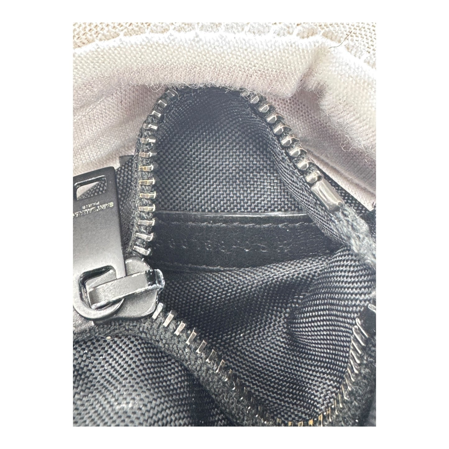 🔴 Saint Laurent Paris SLP Trifold Wallet - Black Technical