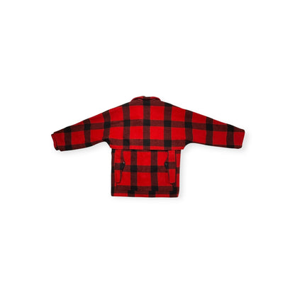 🔴 Filson Double Mackinaw Cruiser - Red/Black Plaid 36 XS