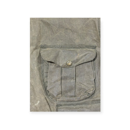 🔴 Filson Oil Tin Cloth Hunting Jacket 462 USA Vintage XL 46