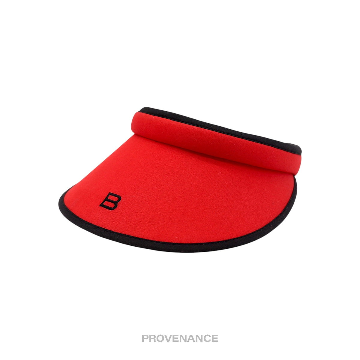 🔴 Balenciaga B Logo Visor - Red/Black