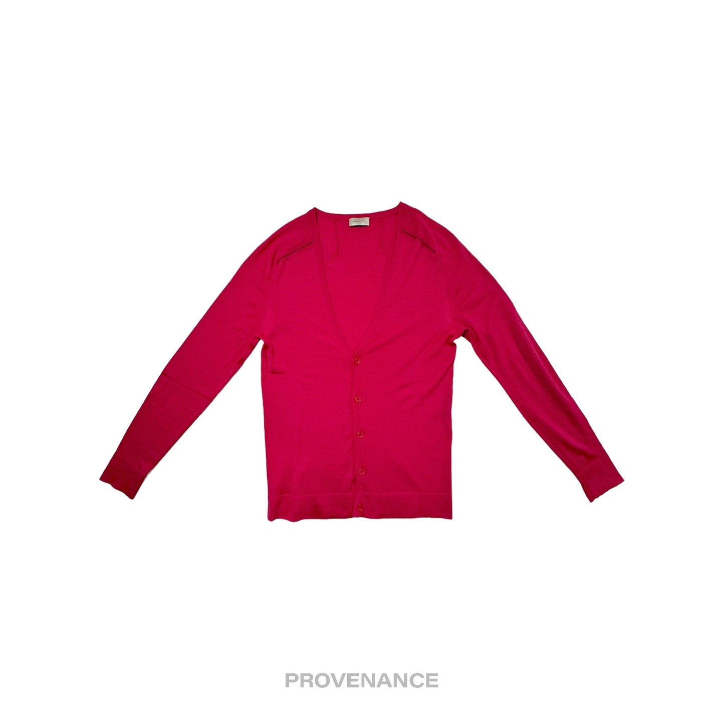 🔴 Balenciaga Knit Wool Cardigan - Magenta S