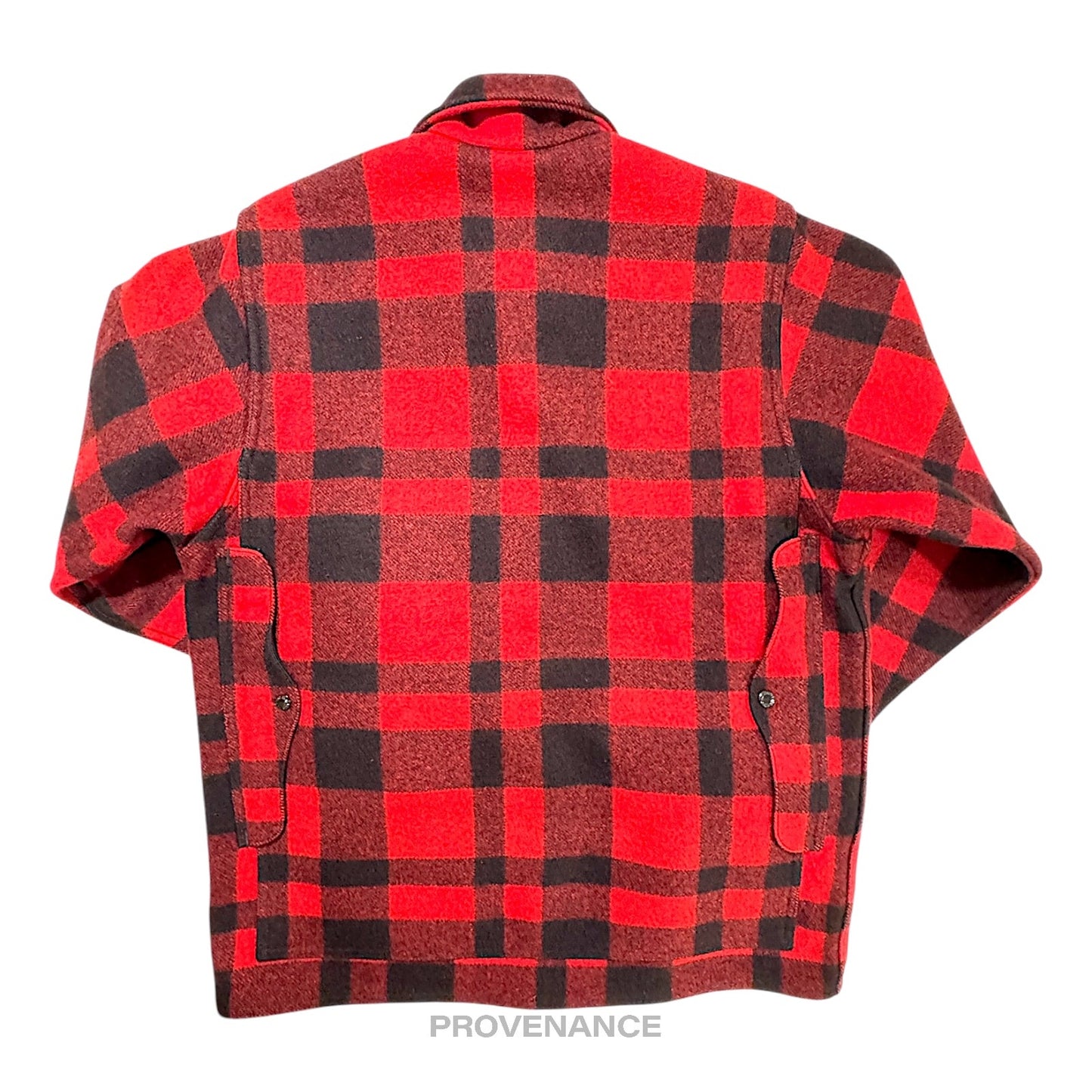 🔴 Filson Mackinaw Wool Cruiser Jacket - Red/Black Plaid 44