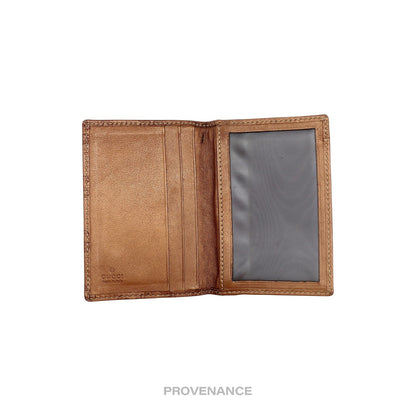 🔴 Gucci GG Heart Pocket Organizer Card Wallet - Bronze