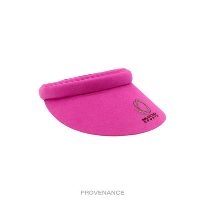 🔴 Balenciaga Sports Logo Atomic Embroidered Visor - Pink