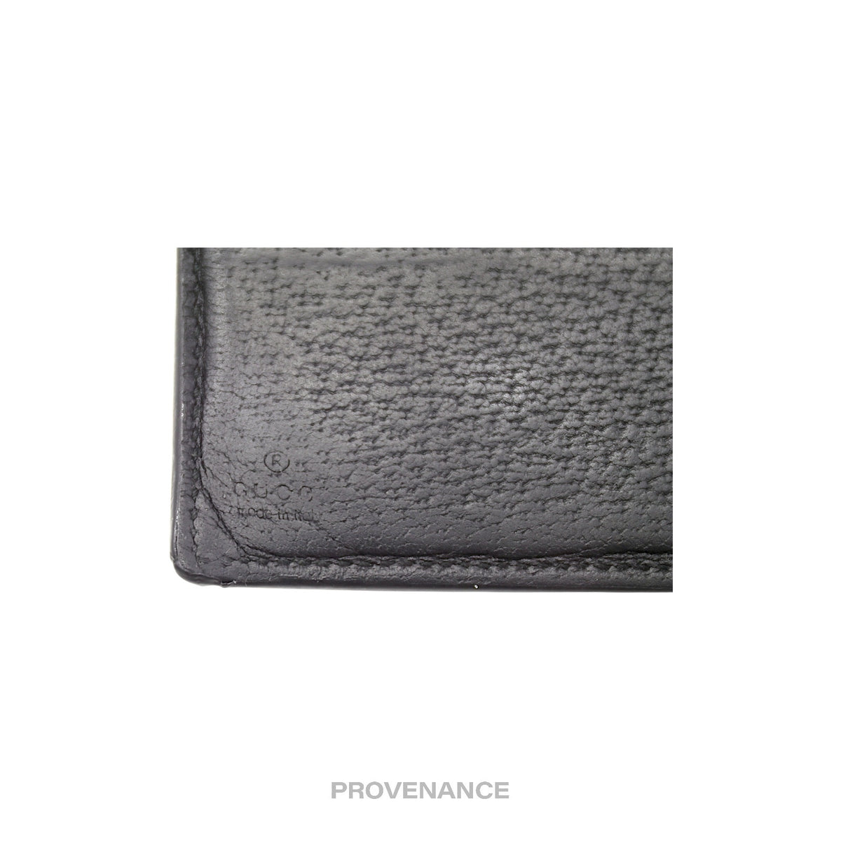 🔴 Gucci GG Marmont Snap Bifold Wallet - Black Leather