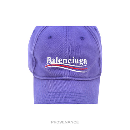 🔴 Balenciaga Political Campaign Cap Hat - Washed Blue
