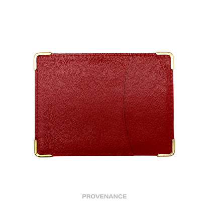 🔴 Rolex Card Holder Wallet - Red Leather II