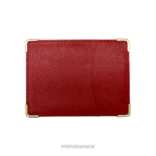 🔴 Rolex Card Holder Wallet - Red Leather II