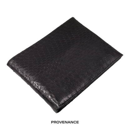 🔴  Christian Dior Bifold Wallet - Black Snakeskin