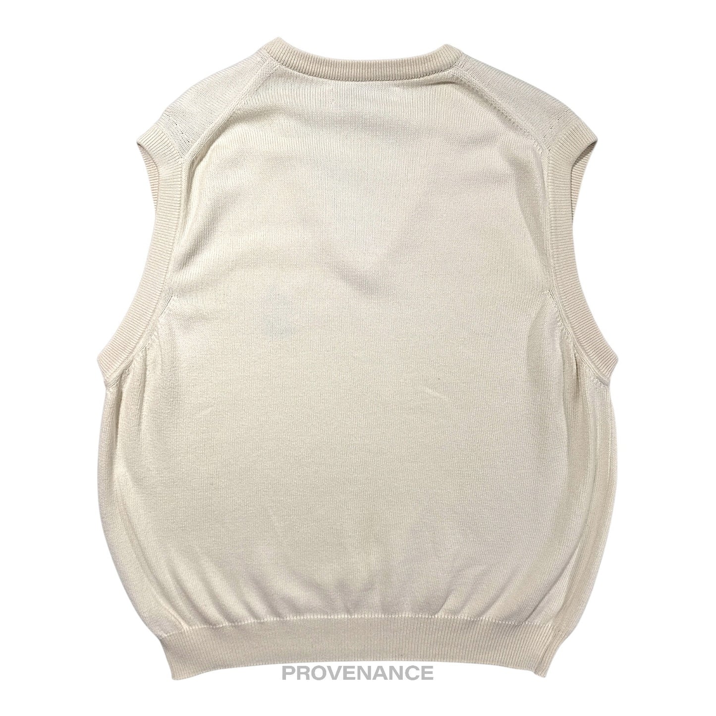 🔴 Burberry Golf Sweater Vest - Cream 42 XL
