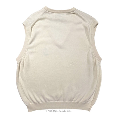 🔴 Burberry Golf Sweater Vest - Cream 42 XL