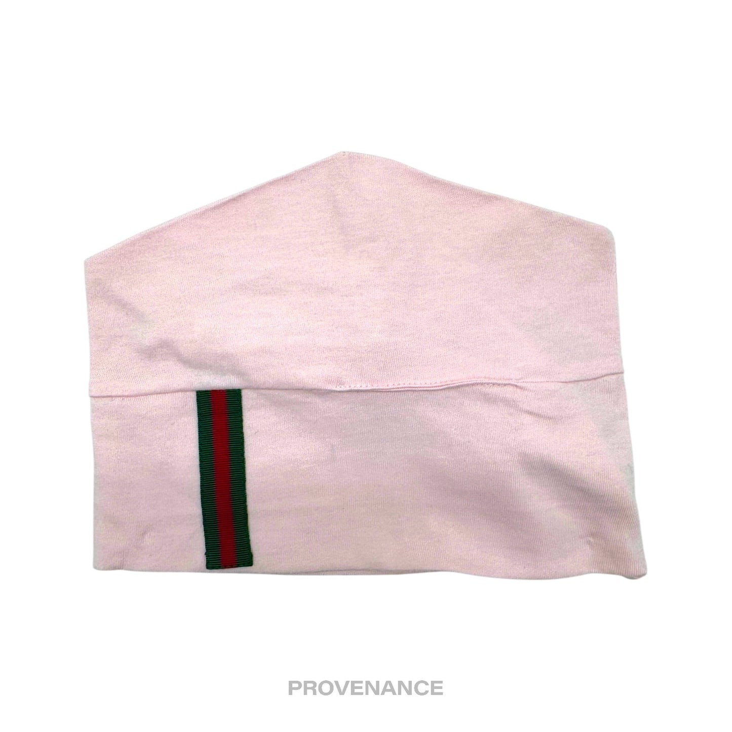 🔴 Gucci Web Baby Cotton Cap - Powder Pink 3/6 Months