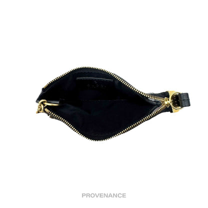 🔴 Gucci Key Pouch Cles - Black GG Guccissima Leather