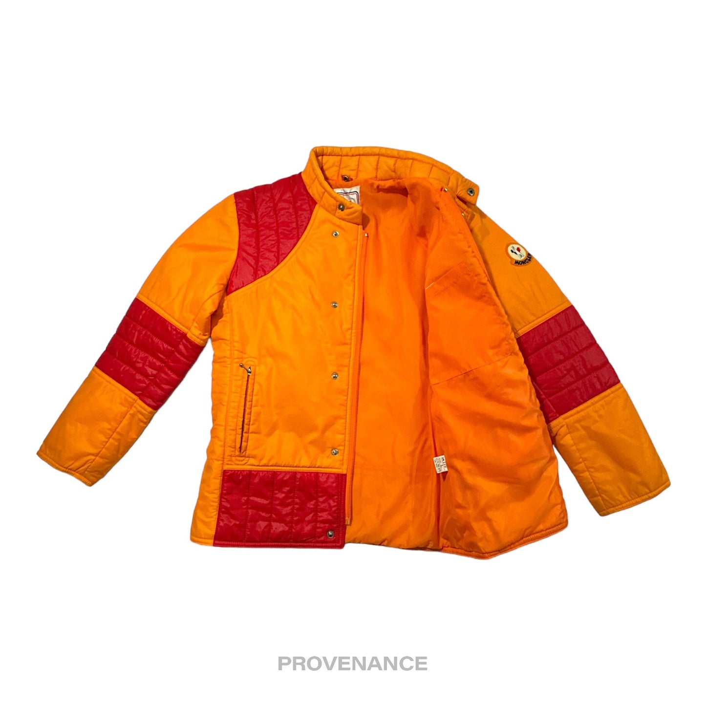 🔴 Moncler Light Ski Jacket Coat - Orange/Red