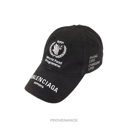 🔴 Balenciaga WFP World Food Programme Cap - Washed Black