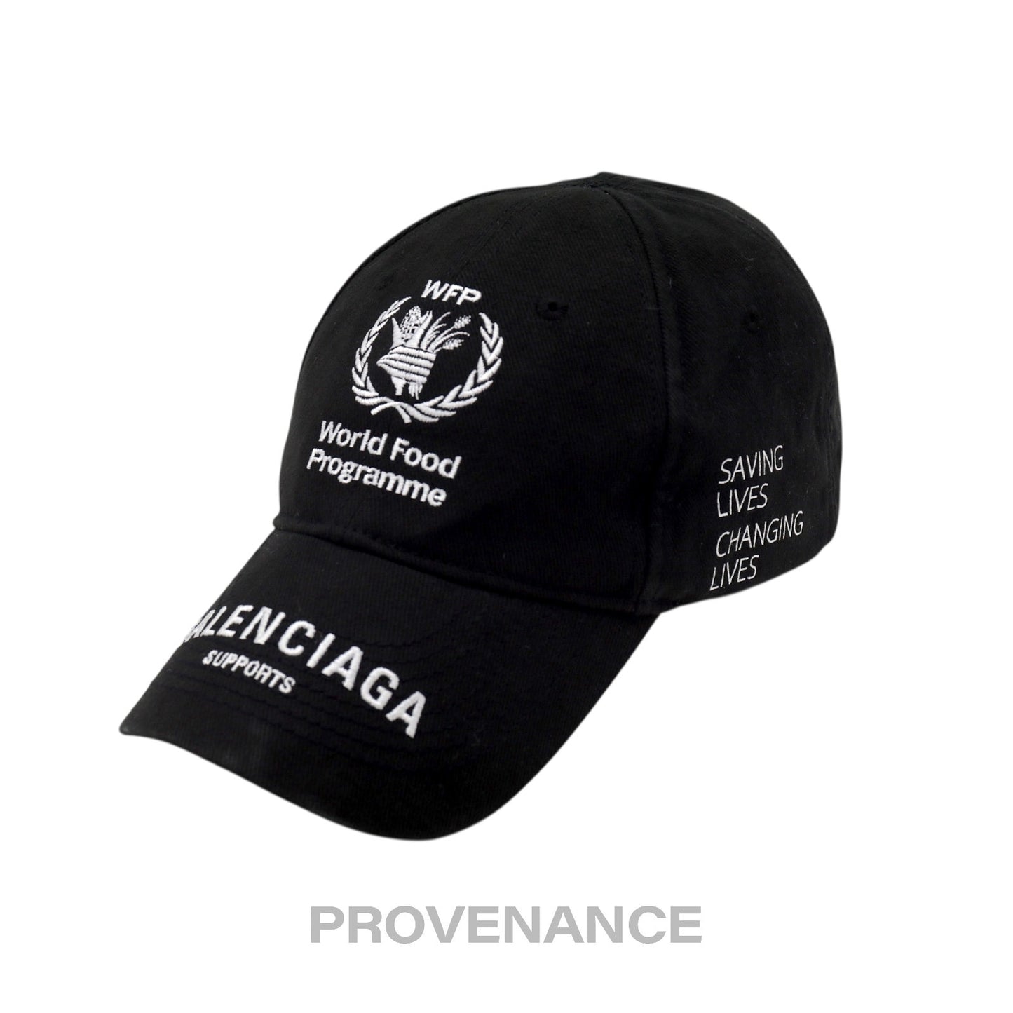 🔴 Balenciaga WFP World Food Programme Cap - Black White