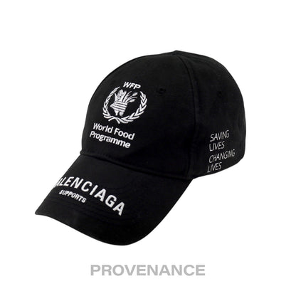 🔴 Balenciaga WFP World Food Programme Cap - Black White
