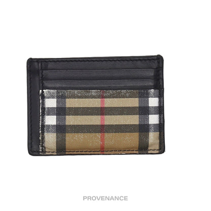 🔴 Burberry Money Clip Card Wallet - Nova Check Black