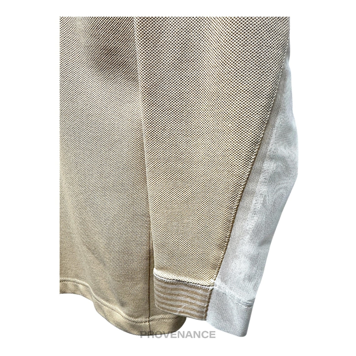 🔴 Balenciaga Golf Long Sleeve Polo Shirt - Sand L
