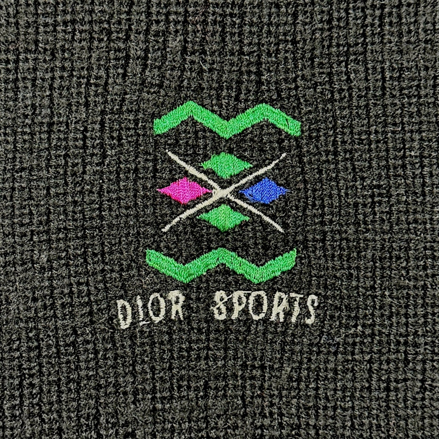 🔴 Christian Dior Sports Crewneck Wool Sweatshirt - Black L