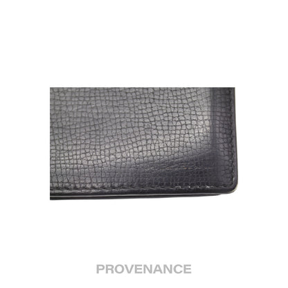 🔴 Burberry Bifold Wallet - Nova Check Navy Leather
