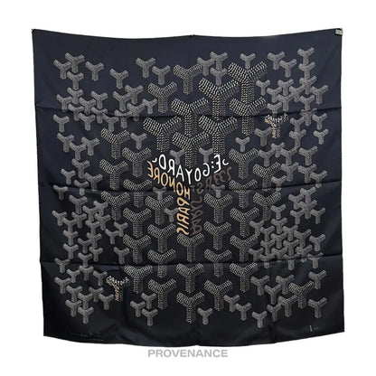 🔴 Goyard Scarf - Black Tan