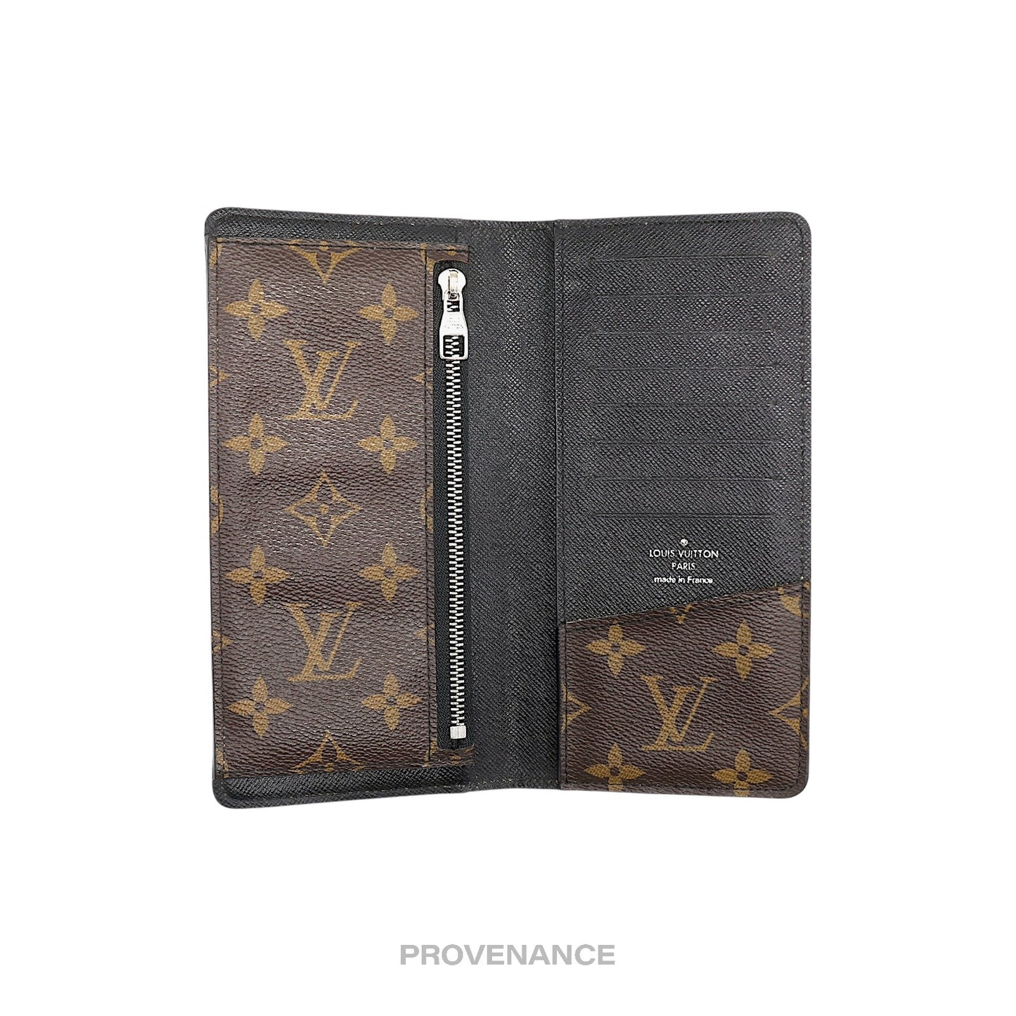 🔴 Louis Vuitton Tanon Long Wallet - Monogram Macassar