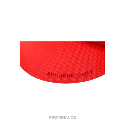 🔴 Burberry Golf Visor - Nova Check Red