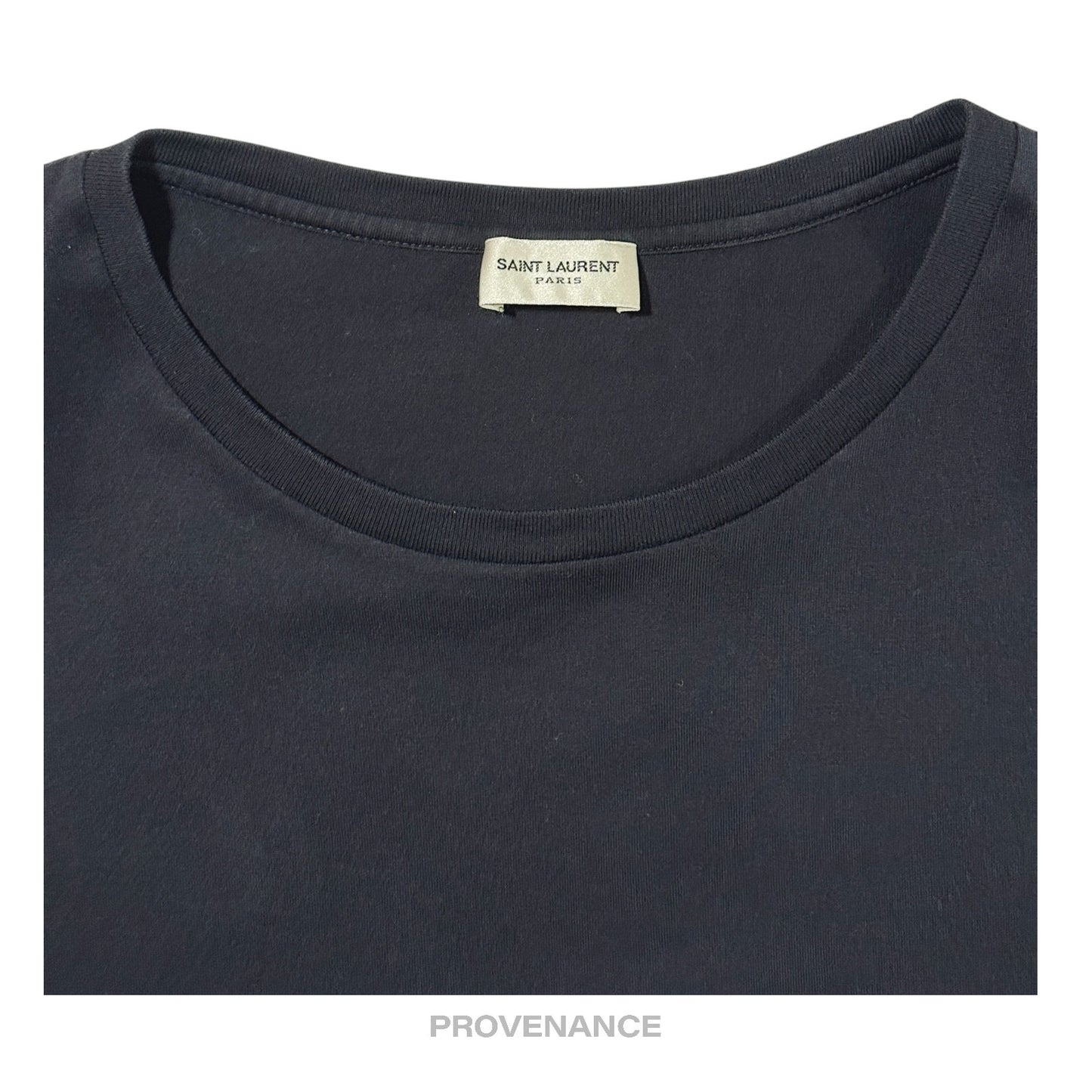 🔴 Saint Laurent Paris SLP Logo T Shirt - Black L