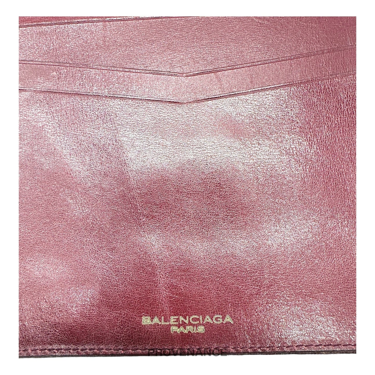 🔴 Balenciaga BB Canvas Trifold Wallet - Red Monogram