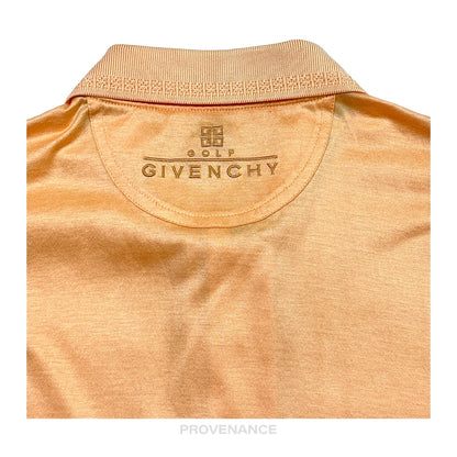 🔴 Givenchy Embroidered  Golf 4G Polo Shirt - Peach M