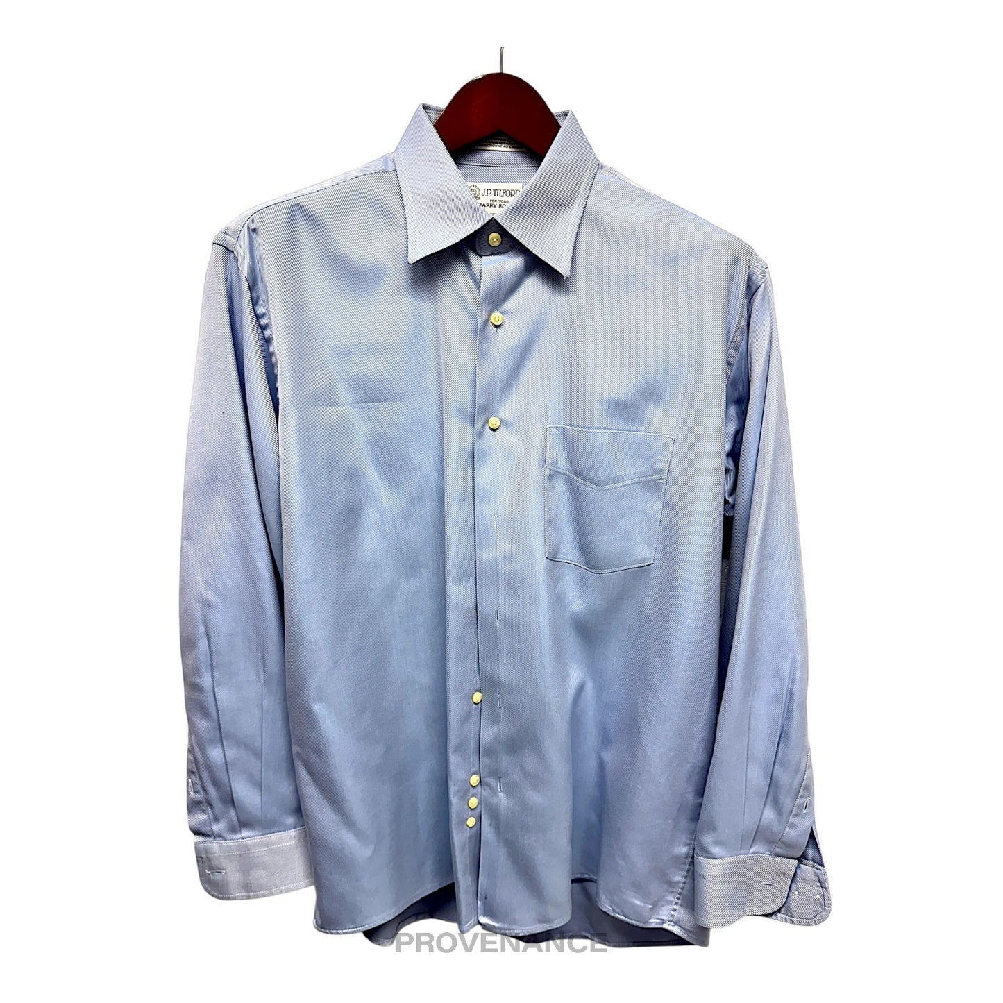 🔴 J. P. Tilford x Harry Rosen Shirt - Blue Twill 16/33