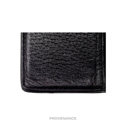 🔴 Gucci GG Marmont Long Wallet - Black Leather