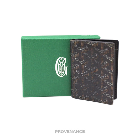 🔴 Goyard Saint-Marc Card Holder Wallet - Black Goyardine