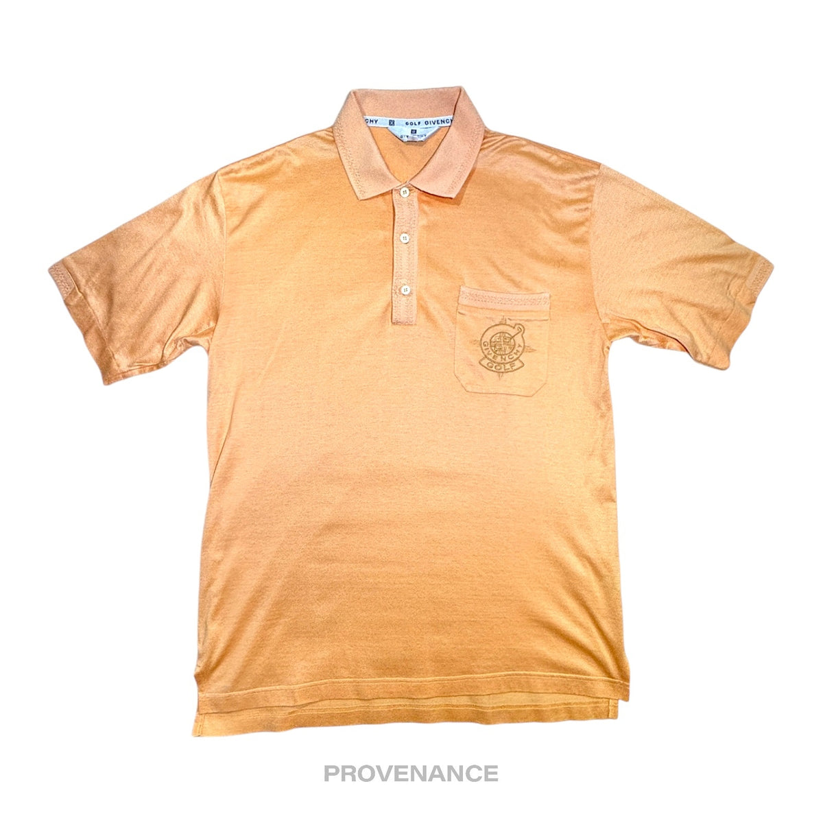 🔴 Givenchy Embroidered  Golf 4G Polo Shirt - Peach M