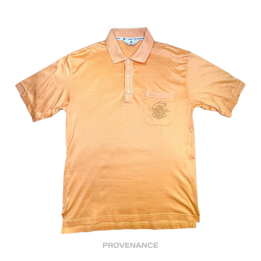 🔴 Givenchy Embroidered  Golf 4G Polo Shirt - Peach M