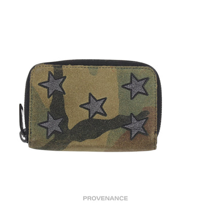 🔴 Saint Laurent Paris SLP 6 Key Wallet - Camouflage Stars