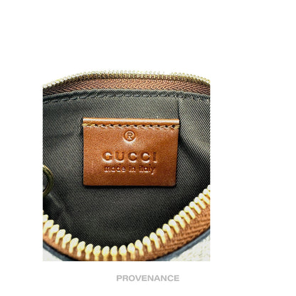 🔴 Gucci Key Pouch Cles - GG Supreme Brown