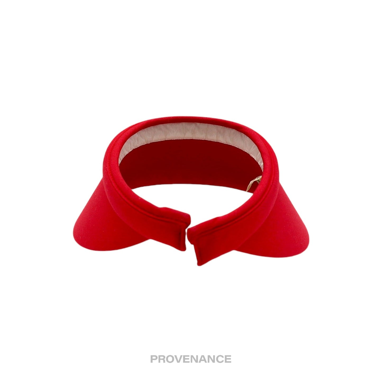 🔴 Balenciaga BB Logo Embroidered Visor - Red