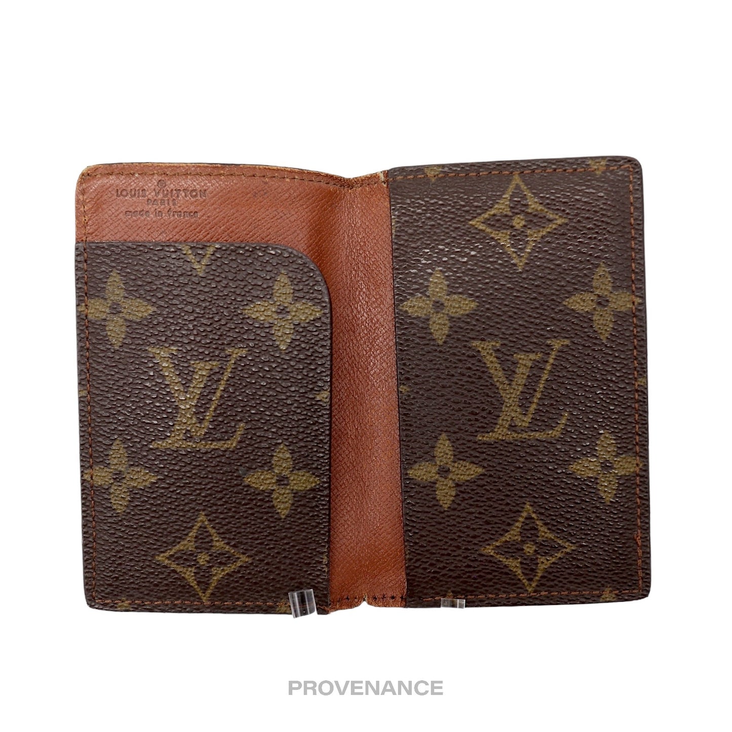 🔴 Louis Vuitton Pocket Organizer Card Wallet - Monogram Small "f"