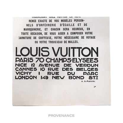 🔴 Louis Vuitton Antique Vintage Newsprint Ad - Beauty Trunk