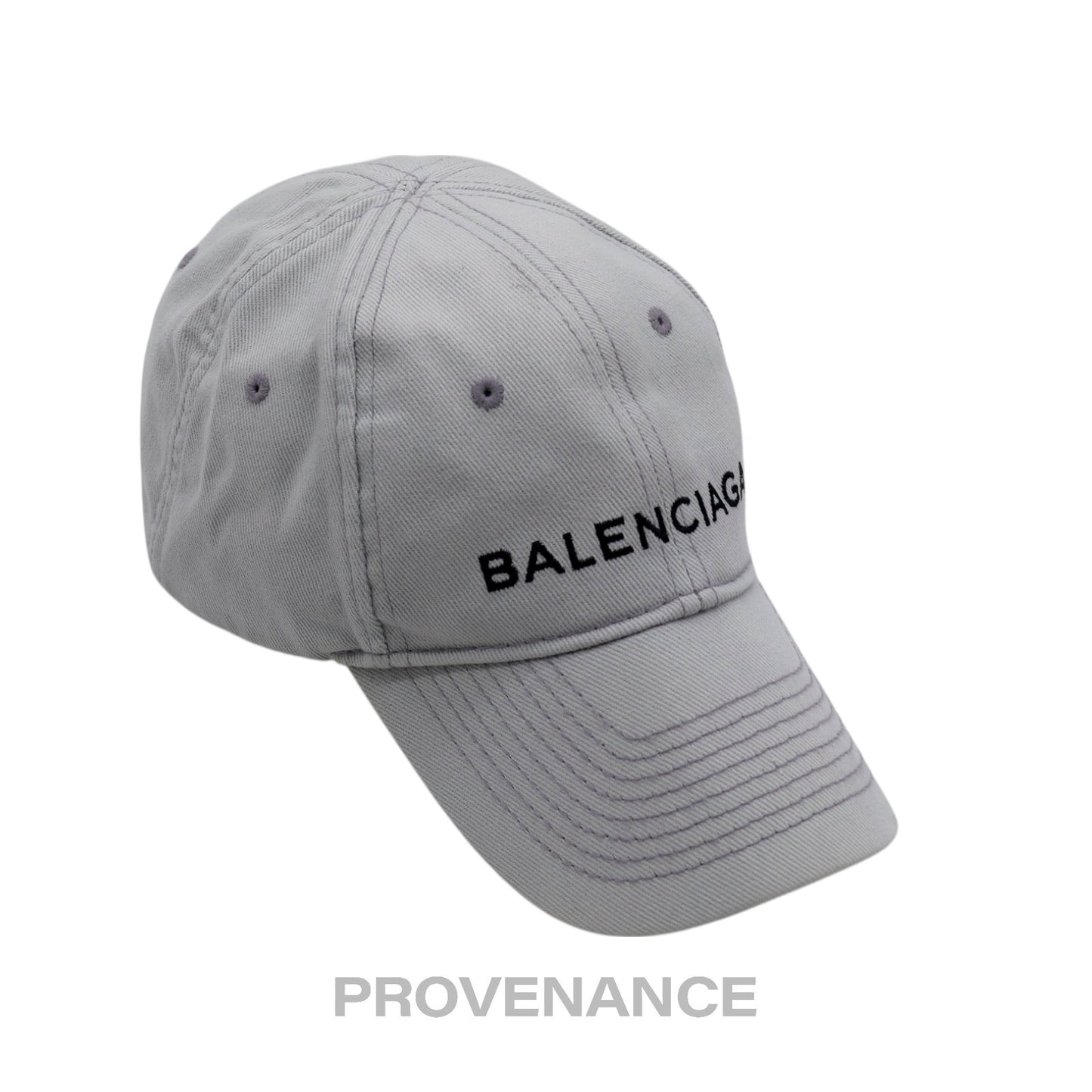 🔴  Balenciaga Embroidered Logo Cap - Grey