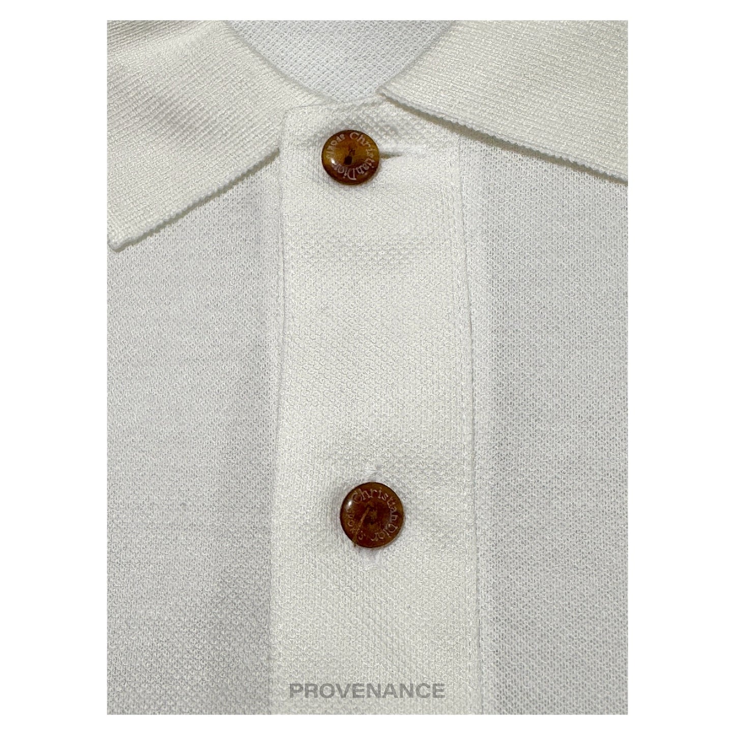 🔴 Christian Dior Sports Polo Golf Shirt - White M