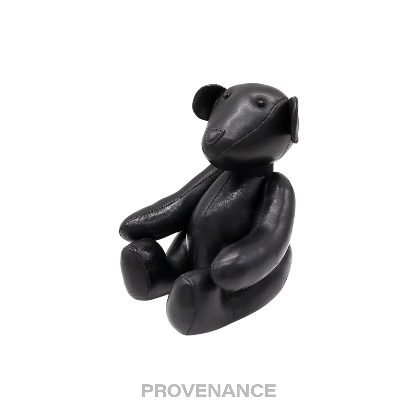 🔴 Gucci Teddy Bear - Black Calfskin Leather