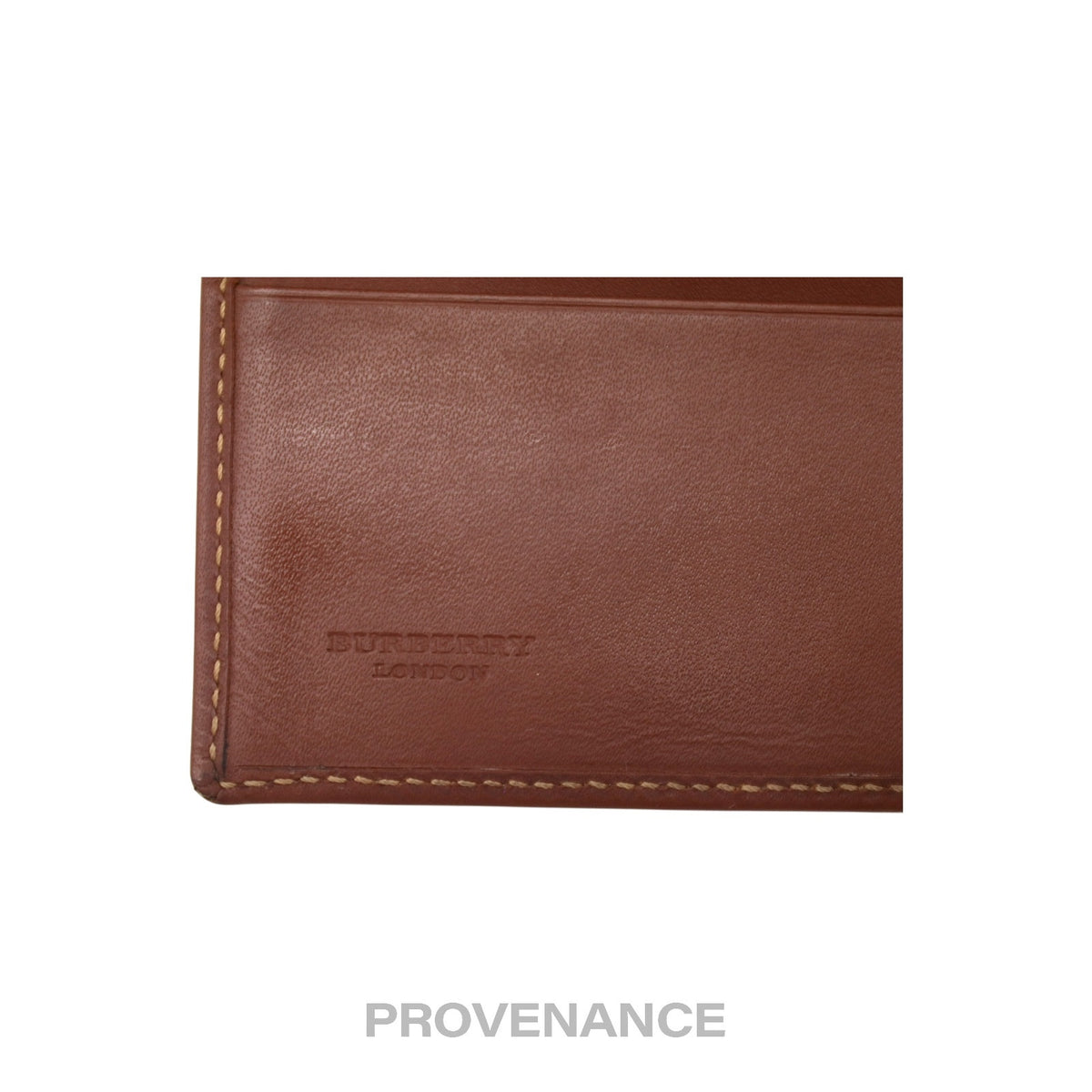 🔴 Burberry Bifold Wallet - Haymarket Check Brown