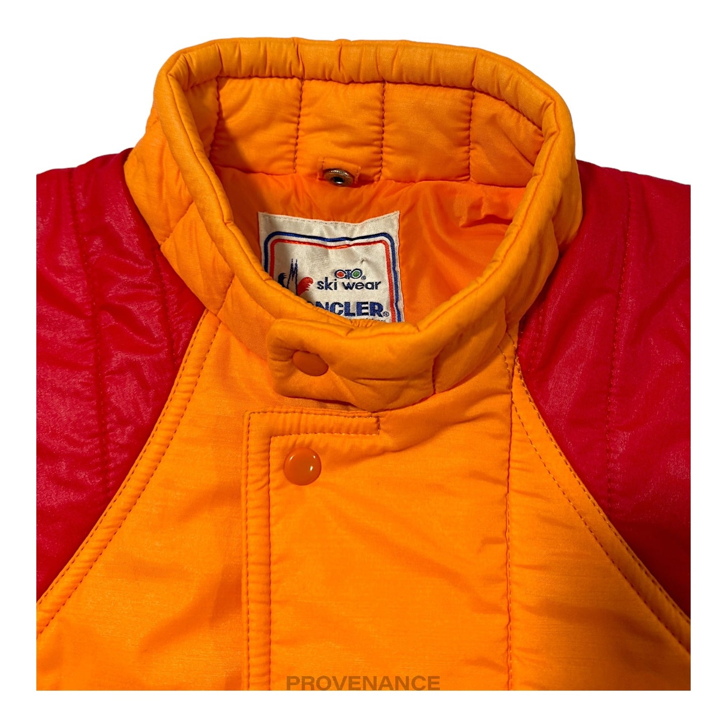 🔴 Moncler Light Ski Jacket Coat - Orange/Red